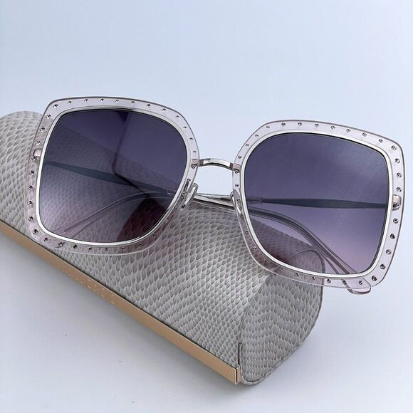 SALE! NEW Jimmy Choo DANY/S KTS Palladium Lilac Violet Square Women Sunglasses main image 10